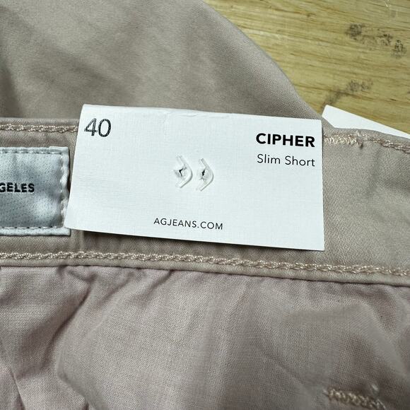 AG Adriano Goldschmied Cipher Short Slim Short Vintage Pink Men's Size 40 NWT - Picture 3 of 9